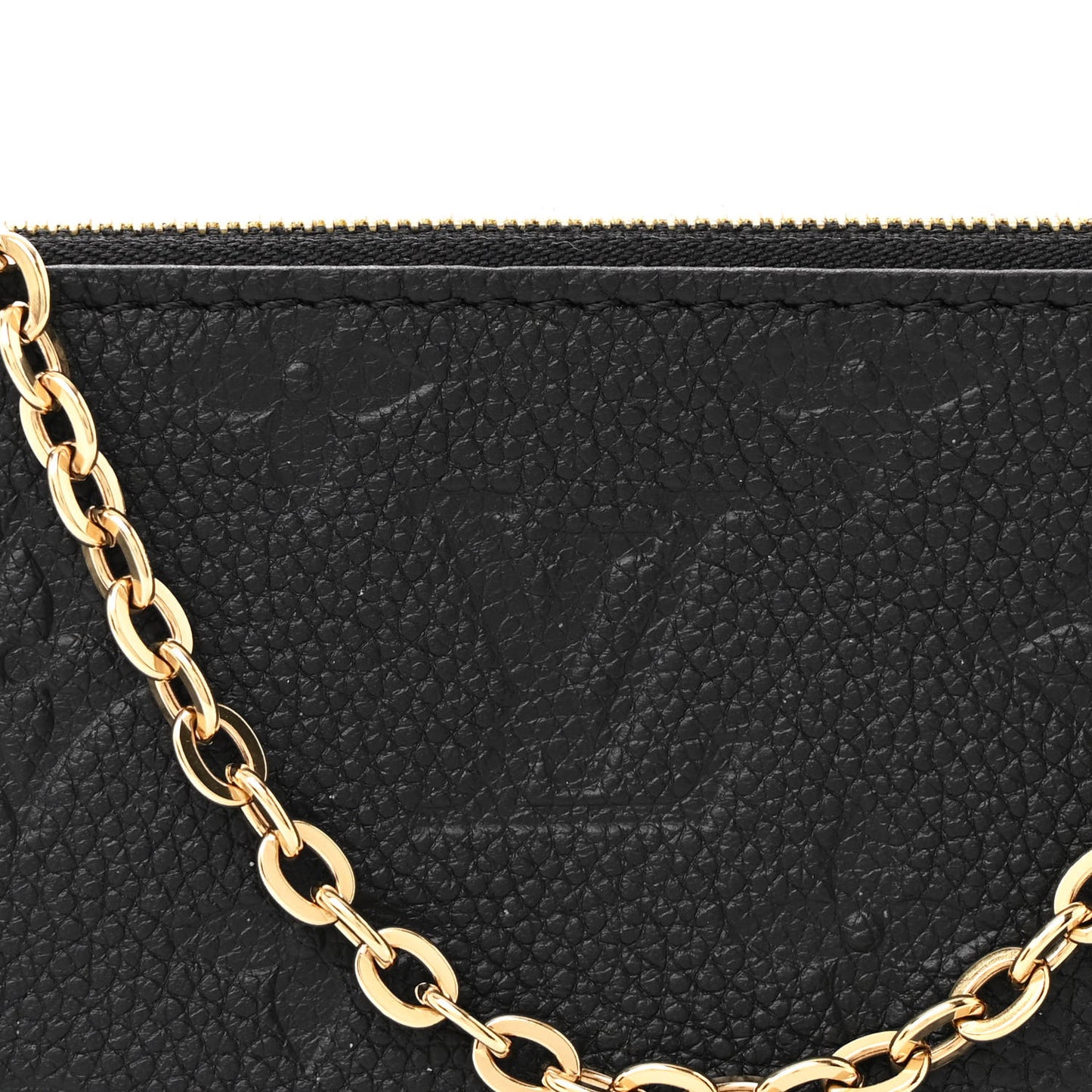 Empreinte Double Zip Pochette Black