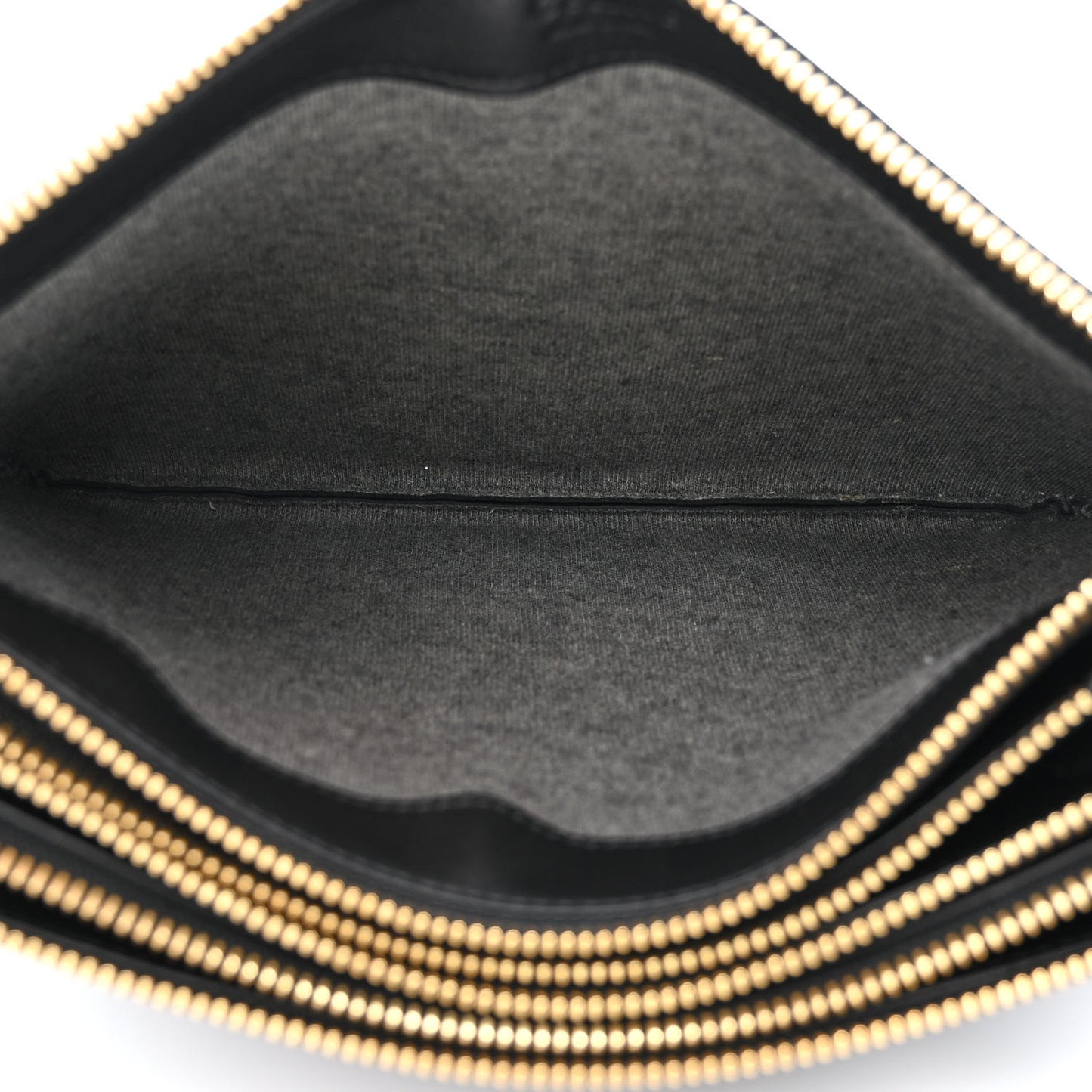 Lambskin Large Trio Crossbody Bag Black