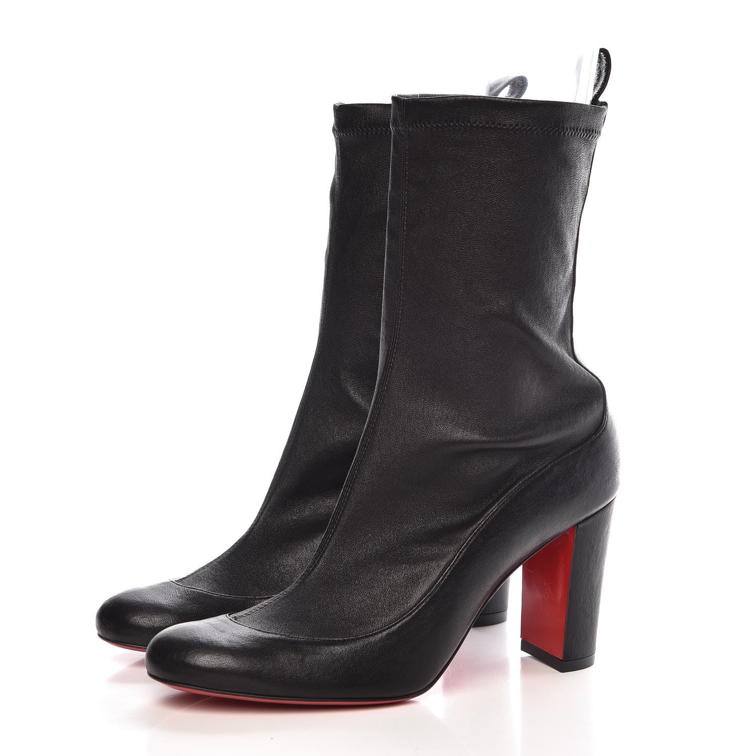 Christian Louboutin Veau Velours Stretch Gena 85 Bootie 35 Black 3 of 8