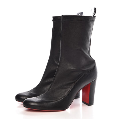 Christian Louboutin Veau Velours Stretch Gena 85 Bootie 35 Black 3 of 8