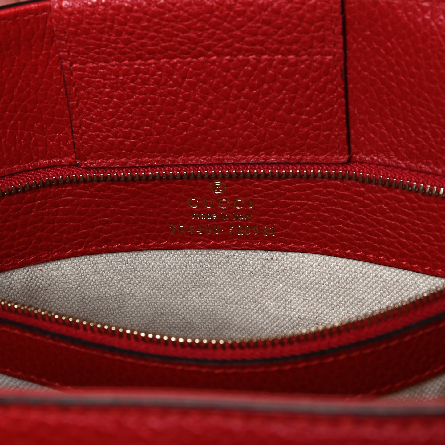 Dollar Calfskin Small Swing Tote Red