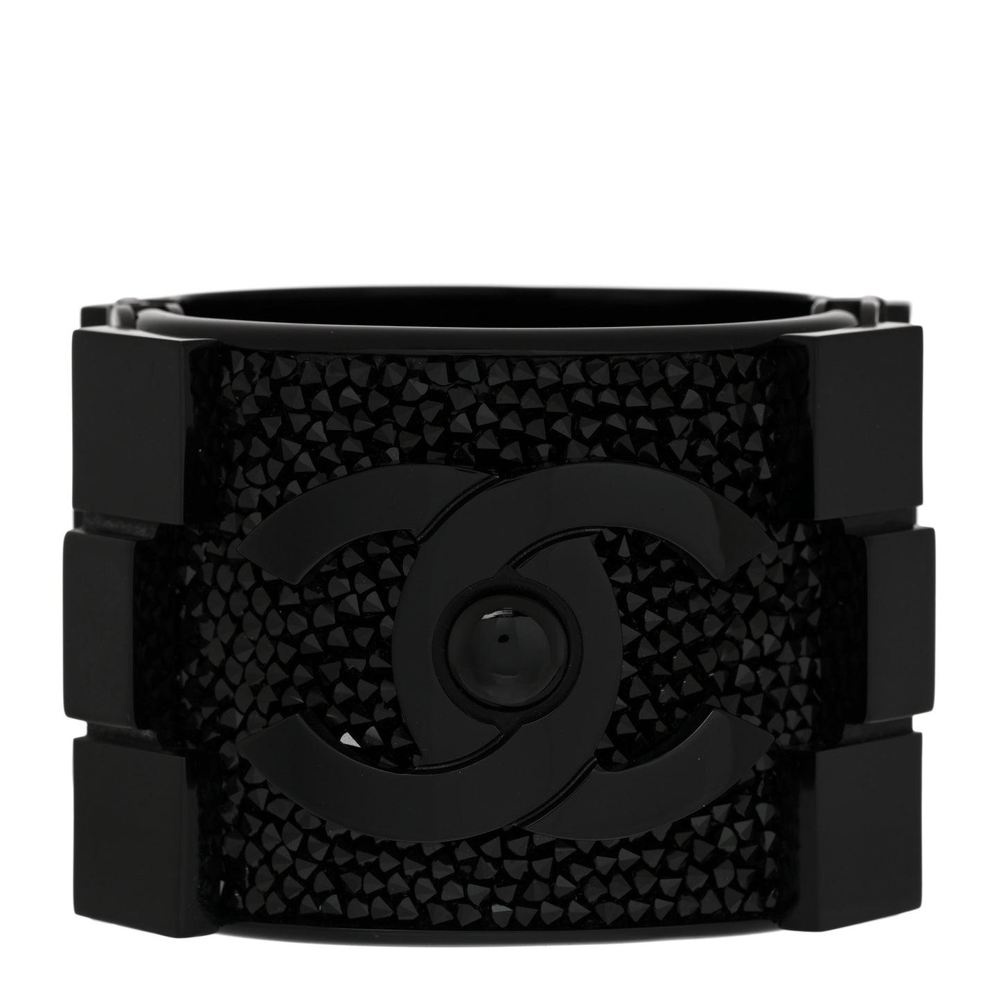 Plexiglass Crystal Lego Boy Cuff Black
