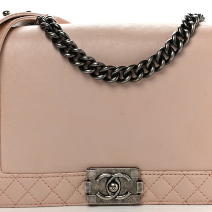 Chanel Calfskin New Medium Boy Reverso Flap Light Pink 8 of 10