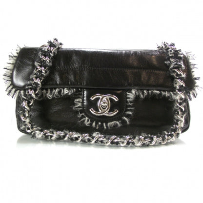 Chanel Lambskin Tweedy Flap Black 1 of 11
