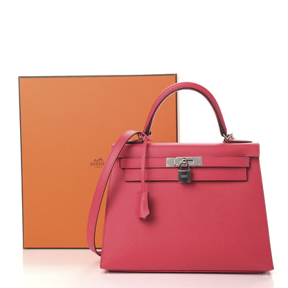 Hermes Epsom Kelly Sellier 28 Rose Extreme 10 of 10