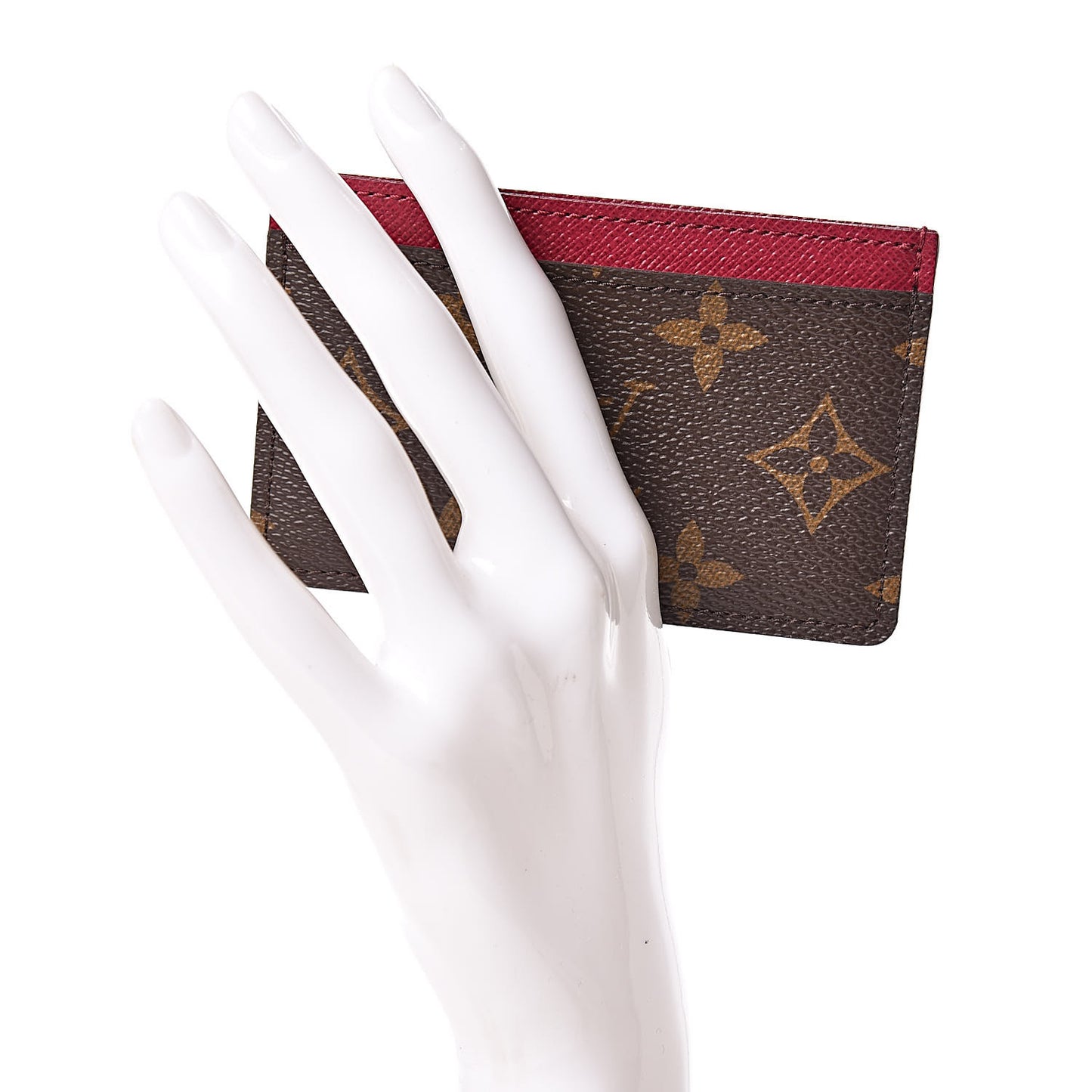Monogram Card Holder Fuchsia