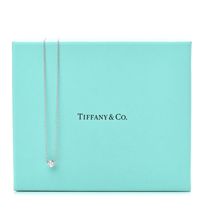 Tiffany Platinum Diamond .19ct Elsa Peretti Diamonds by the Yard Pendant Necklace 7 of 7