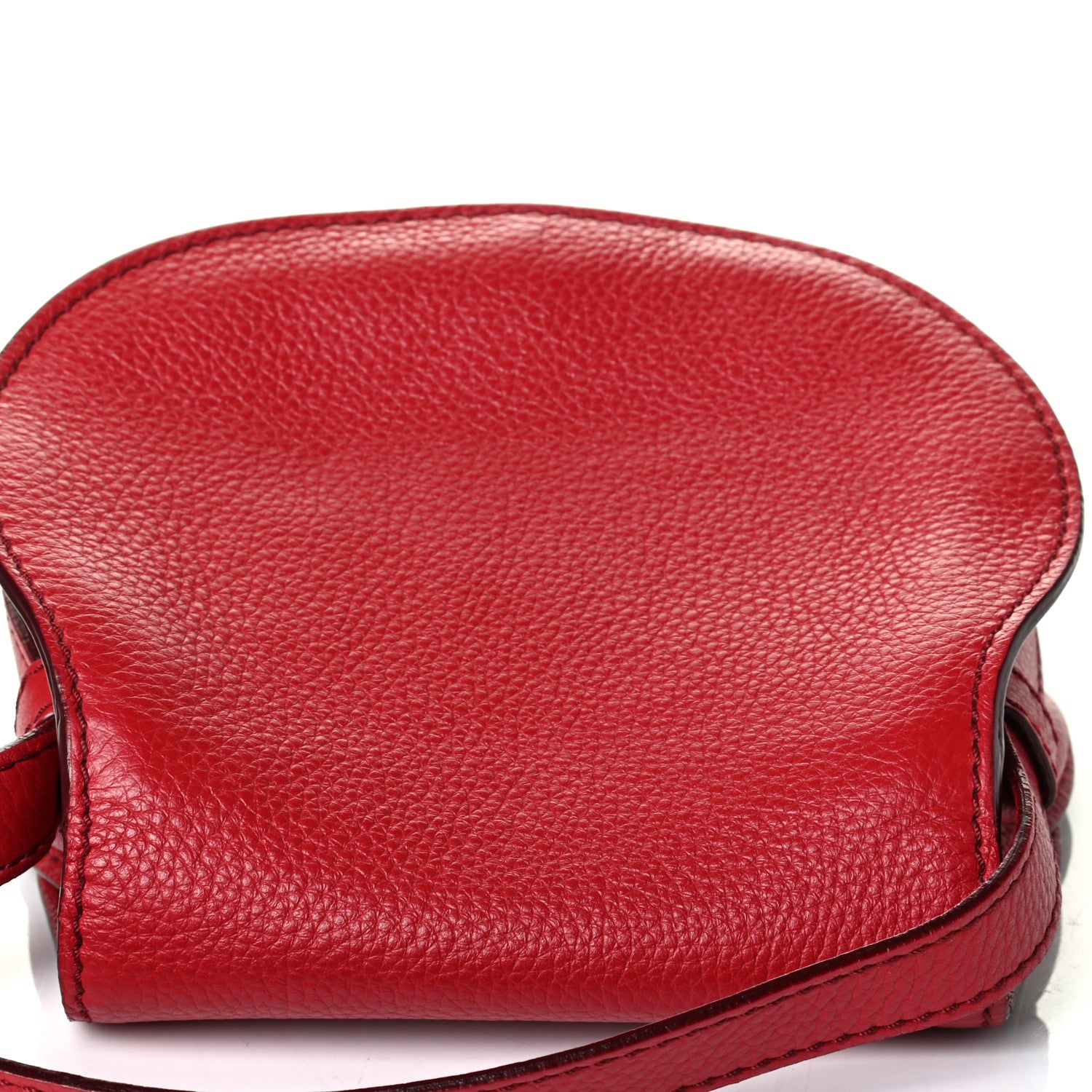 Chloe Calfskin Mini Marcie Round Crossbody Bag Red 7 of 7