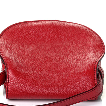 Chloe Calfskin Mini Marcie Round Crossbody Bag Red 7 of 7