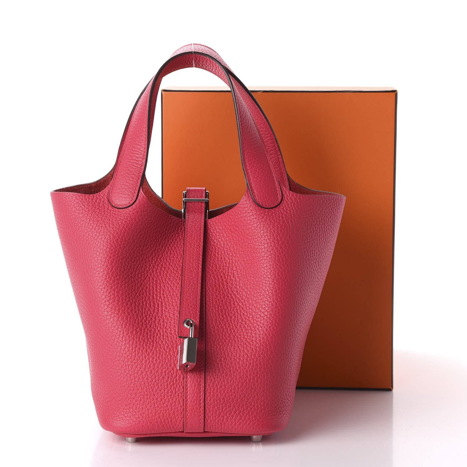 Hermes Taurillon Clemence Picotin Lock 18 PM Rose Extreme 11 of 11