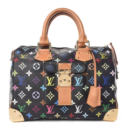 Louis Vuitton Monogram Multicolor Speedy 30 Black 1 of 10