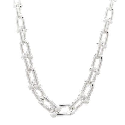 Tiffany Sterling Silver HardWear Graduated Link Necklace 1 of 5