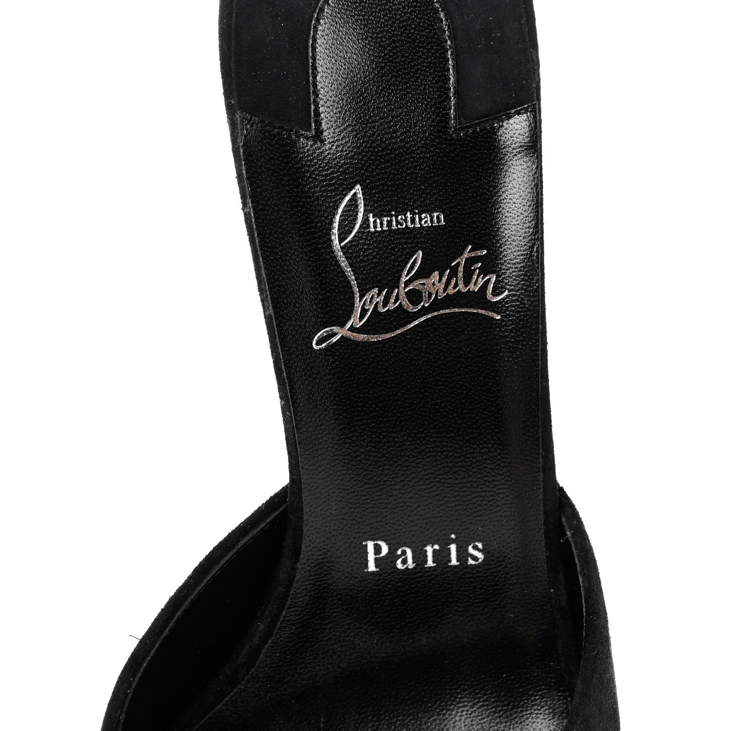 Christian Louboutin Suede Me Dolly 55 Sandals 38.5 Black 7 of 7