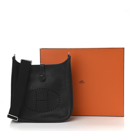 Hermes Taurillon Clemence Evelyne III GM Black 11 of 11