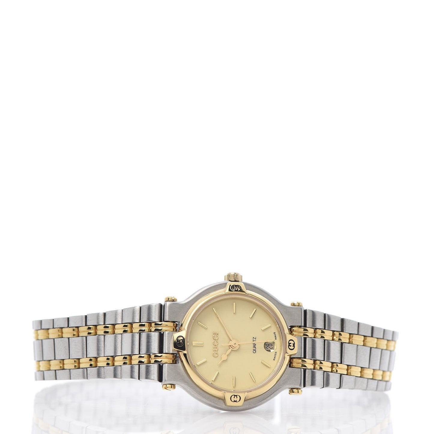 Stainless Steel 25mm 9000L Quartz Watch Gold