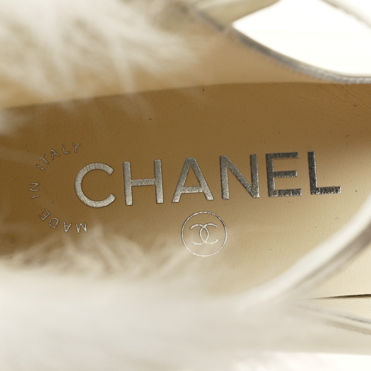 Chanel Patent Shearling Lambskin Grosgrain Cap Toe Mary Jane Low Heel Pumps 37.5 White Black 8 of 9