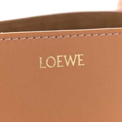 Loewe Shiny Calfskin Mini Puzzle Fold Tote Warm Desert 6 of 12