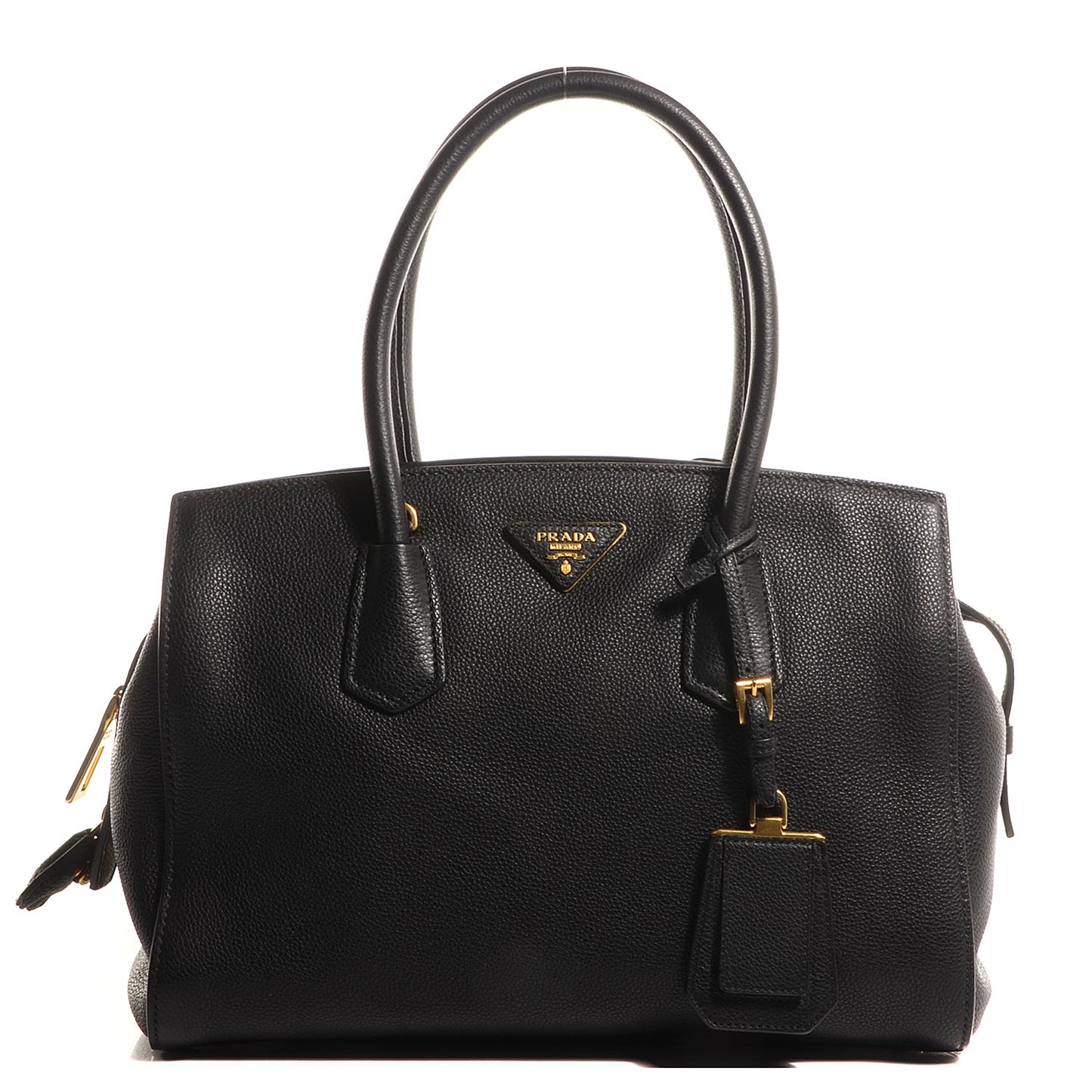 Vitello Grain Tote Black