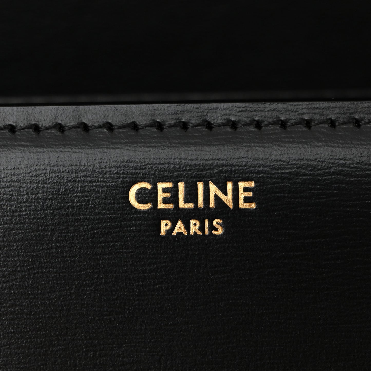 Shiny Calfskin Medium Triomphe Black