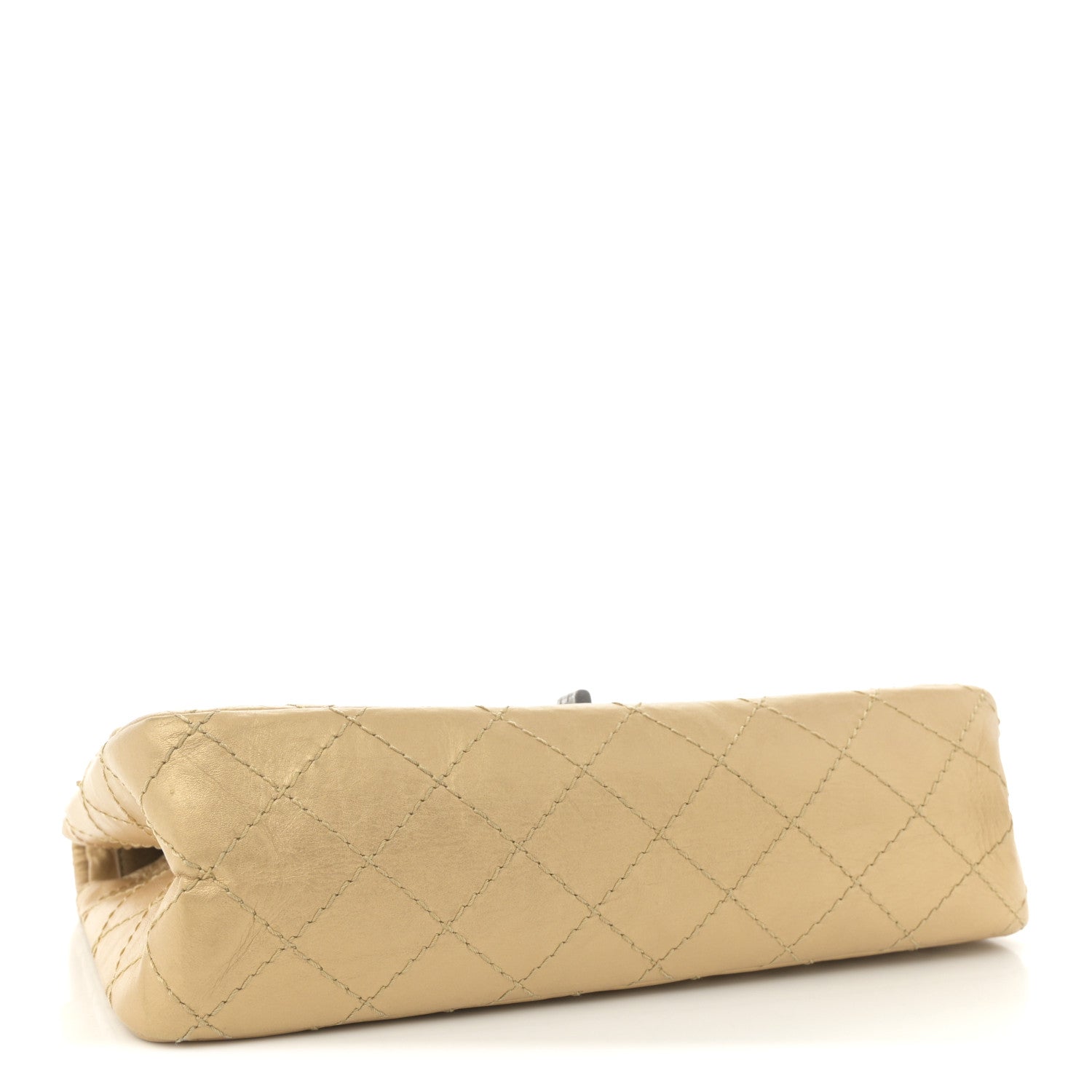 Chanel Metallic Aged Calfskin Quilted 2.55 Reissue 225 Flap Gold 4 of 11