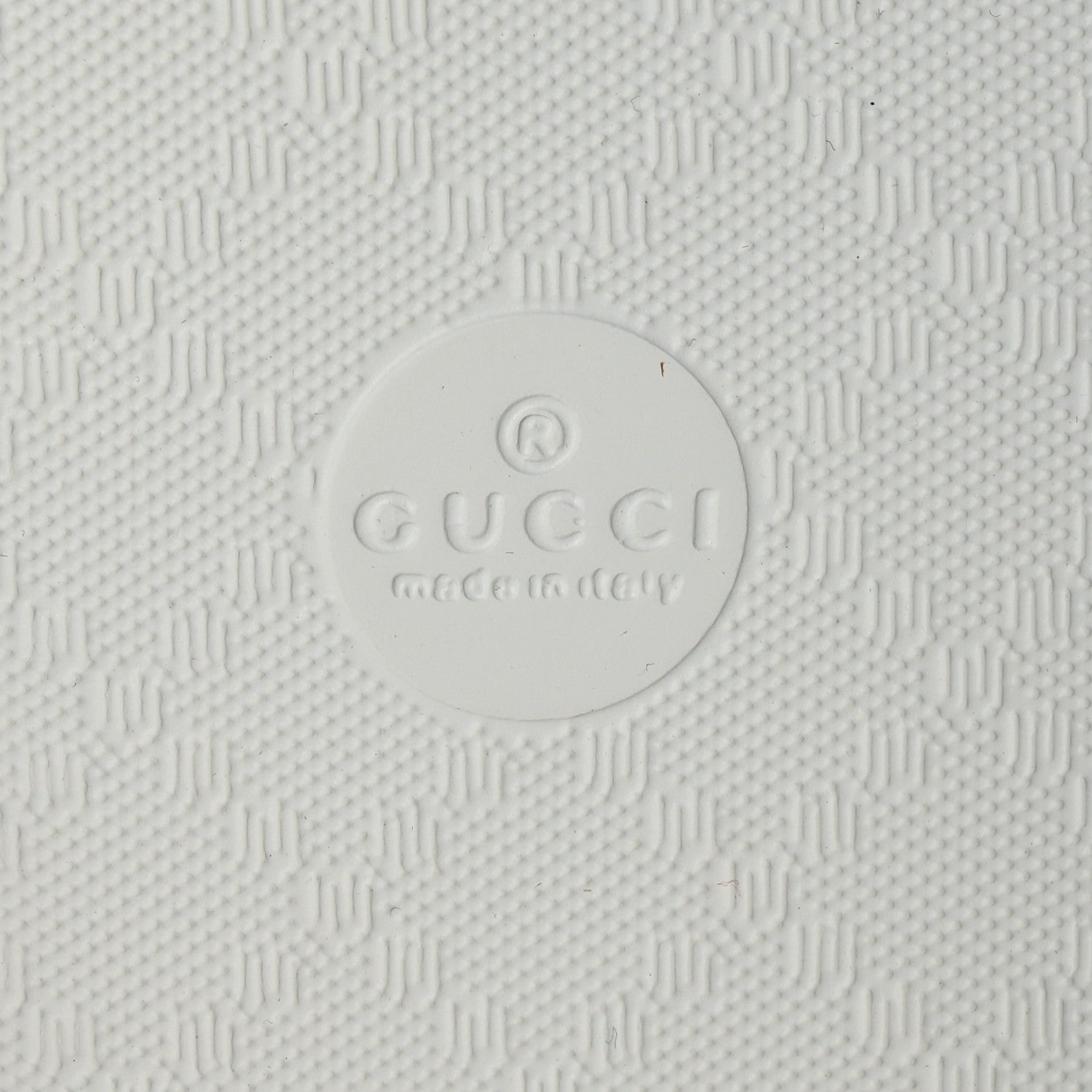 Gucci Rubber Matelasse Womens Slide Sandals 36 Great White 6 of 6
