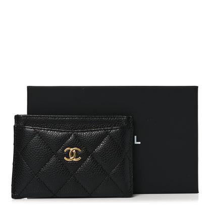 Chanel Caviar Quilted Card Holder Black 9 of 9