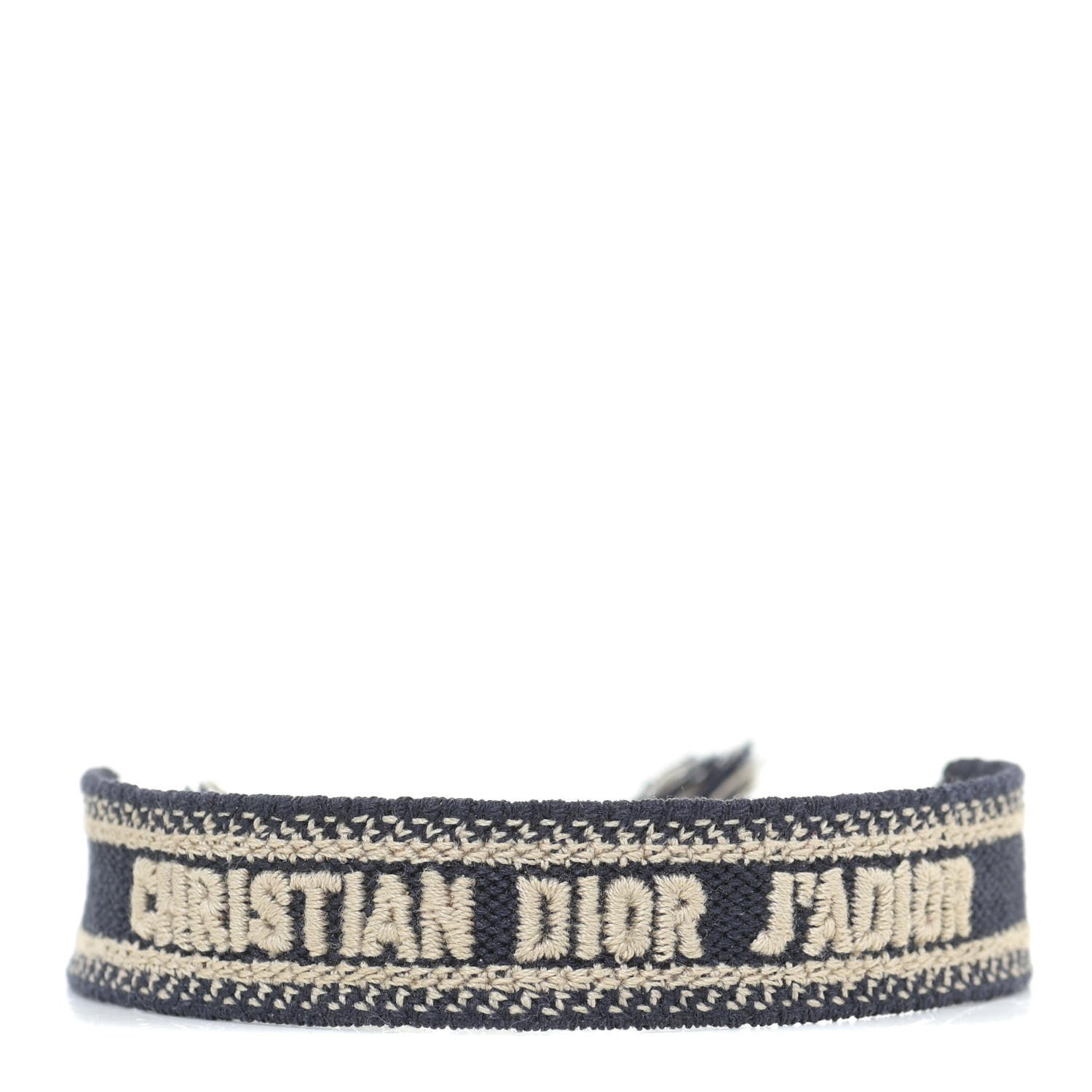 Christian Dior Woven Cotton J'Adior Friendship Bracelet Navy 2 of 7