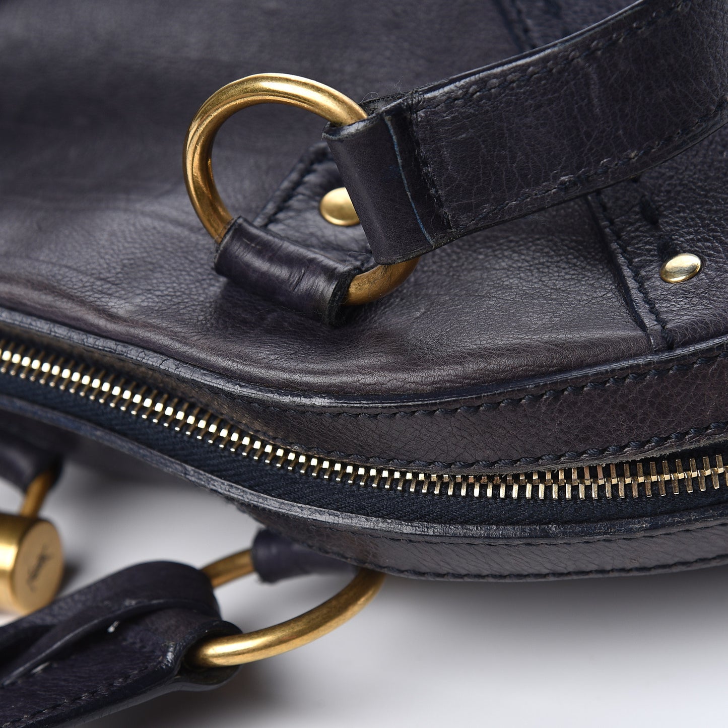 Calfskin Large Muse Navy Blue