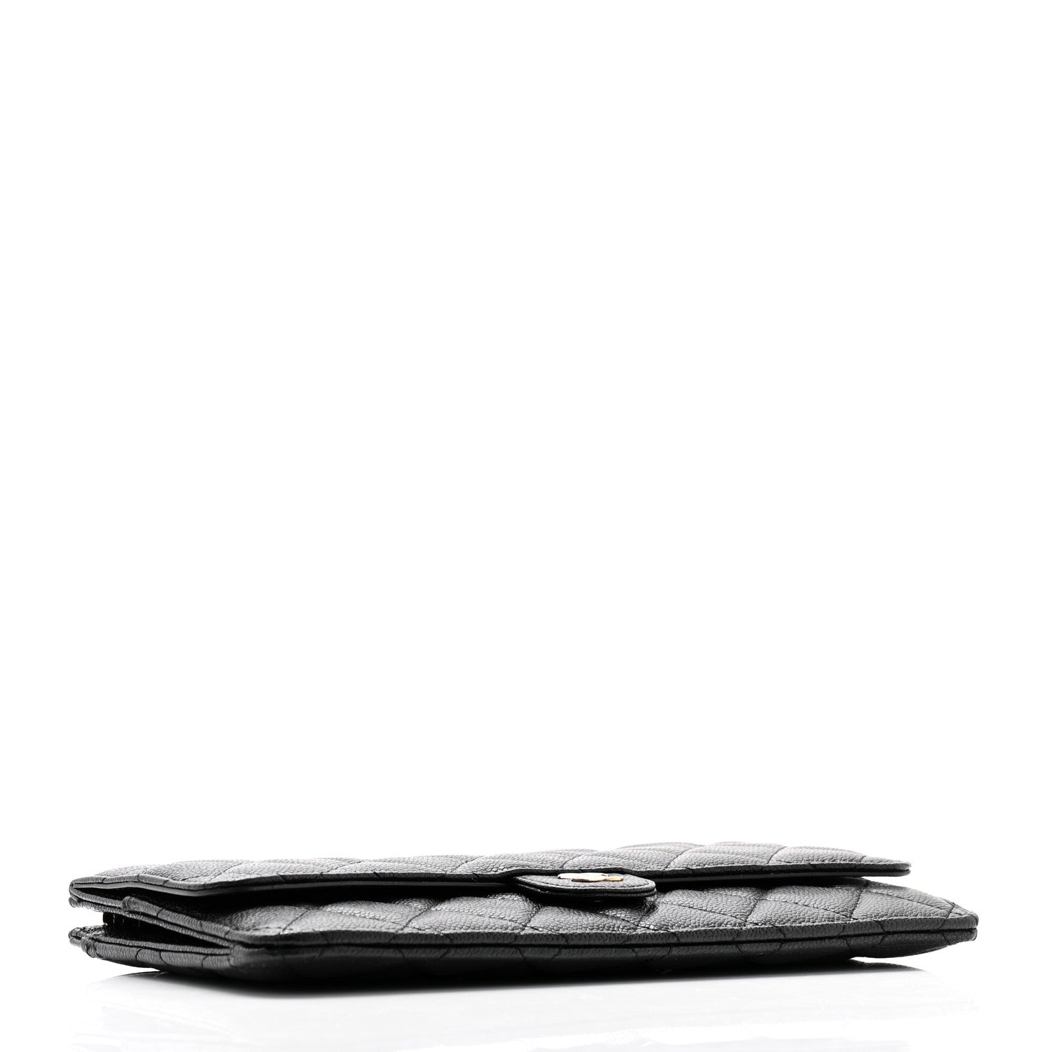 Chanel Caviar Quilted Flap Zip Pouch Black 4 of 7