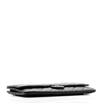 Chanel Caviar Quilted Flap Zip Pouch Black 4 of 7