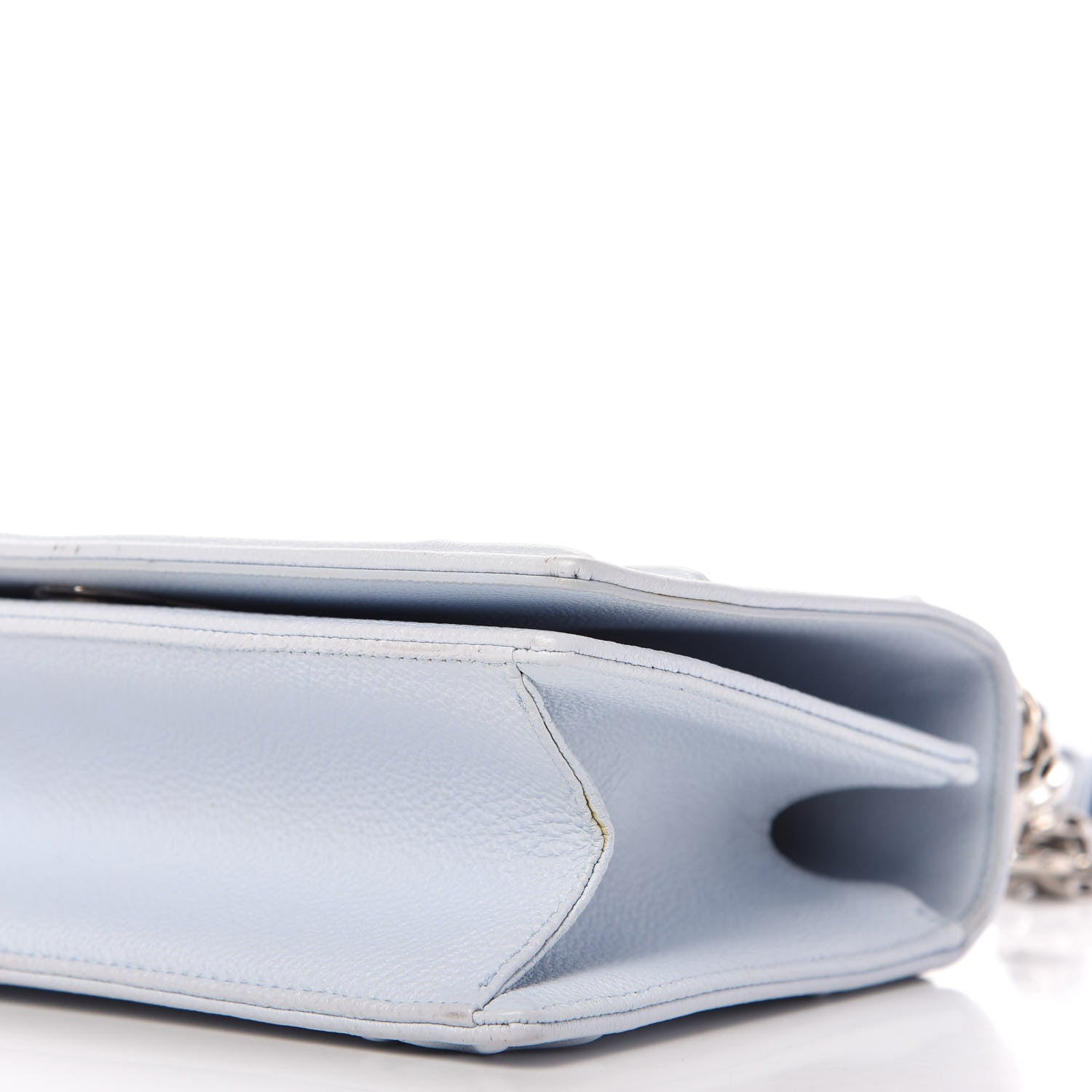 Christian Dior Grained Calfskin Small Diorama Flap Bag Sky Light 7 of 12