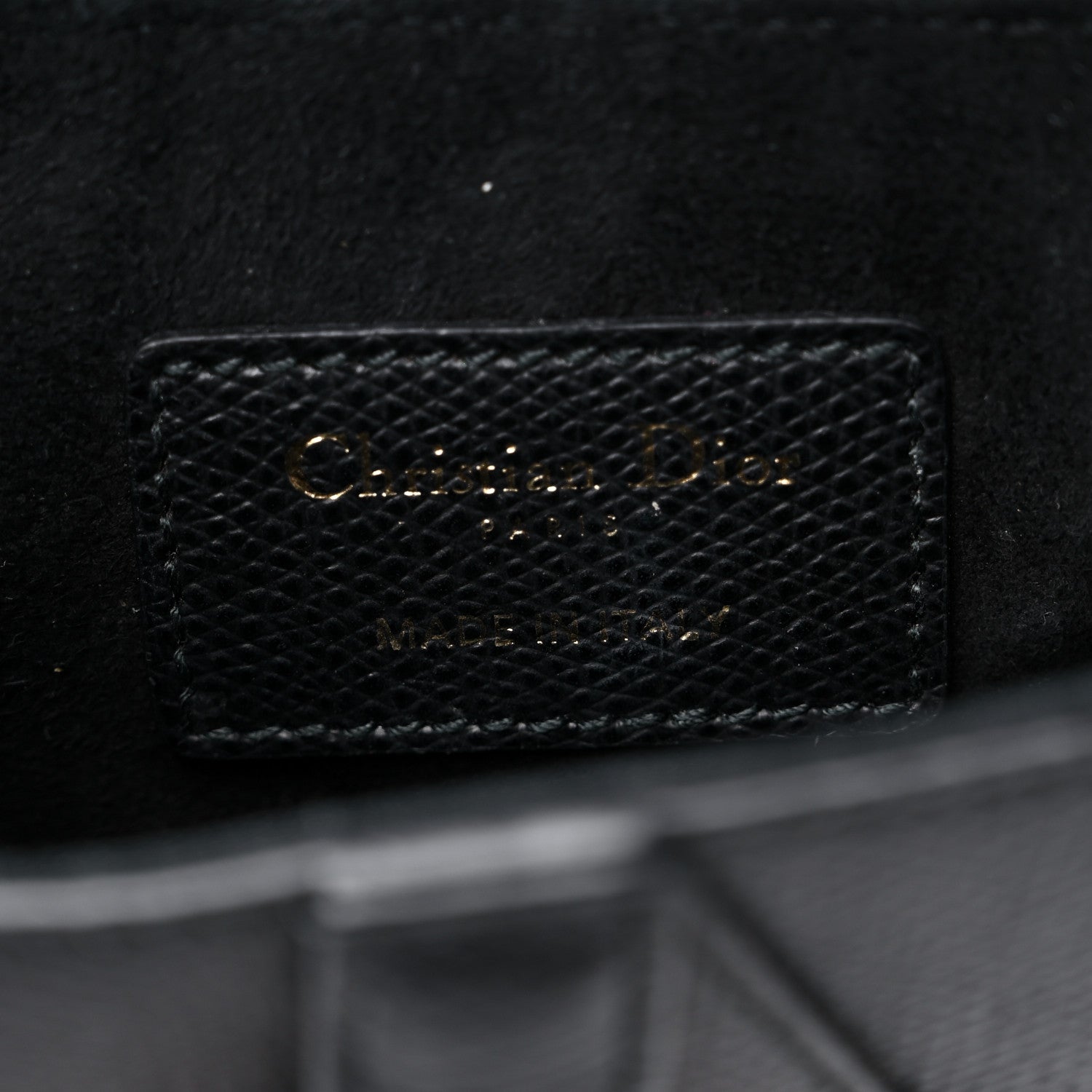 Christian Dior Grained Calfskin Mini Saddle Bag Black 6 of 10
