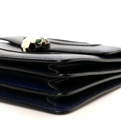 Bulgari Karung Serpenti Forever Top Handle Navy Blue 11 of 11