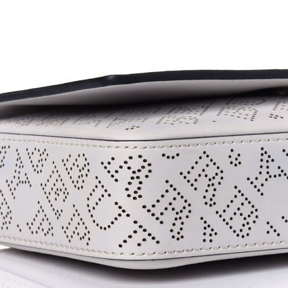 Burberry Calfskin Perforated Hampshire Crossbody Chalk White 8 of 10