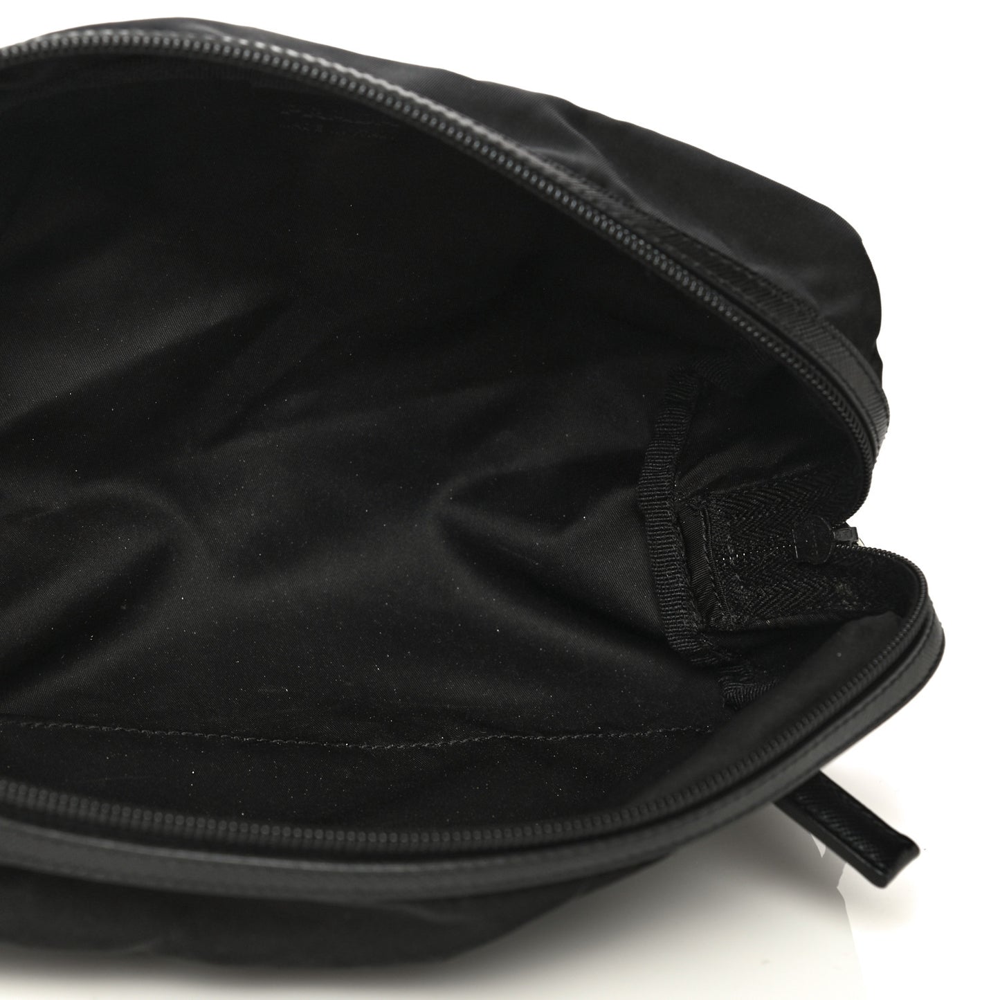 Nylon Saffiano Toiletry Case Nero Black