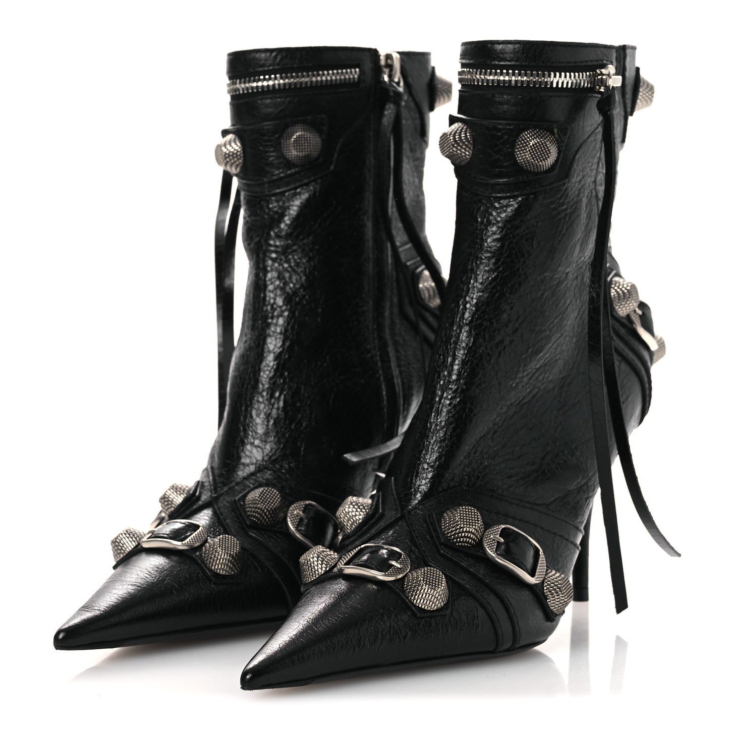 Agneau Arena Cagole 90mm Ankle Boots 36 Black
