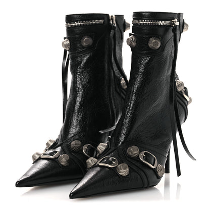 Balenciaga Agneau Arena Cagole 90mm Ankle Boots 36 Black 4 of 11
