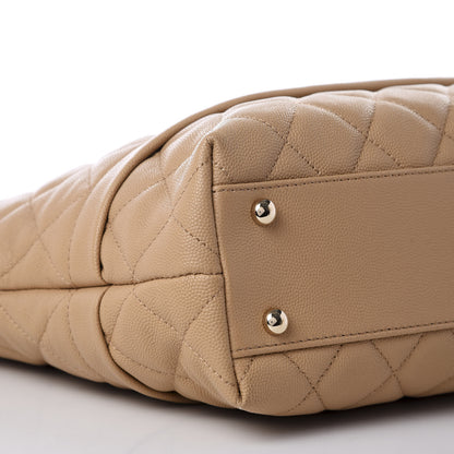 Chanel Caviar Quilted Rolled Up Tote Beige 5 of 8