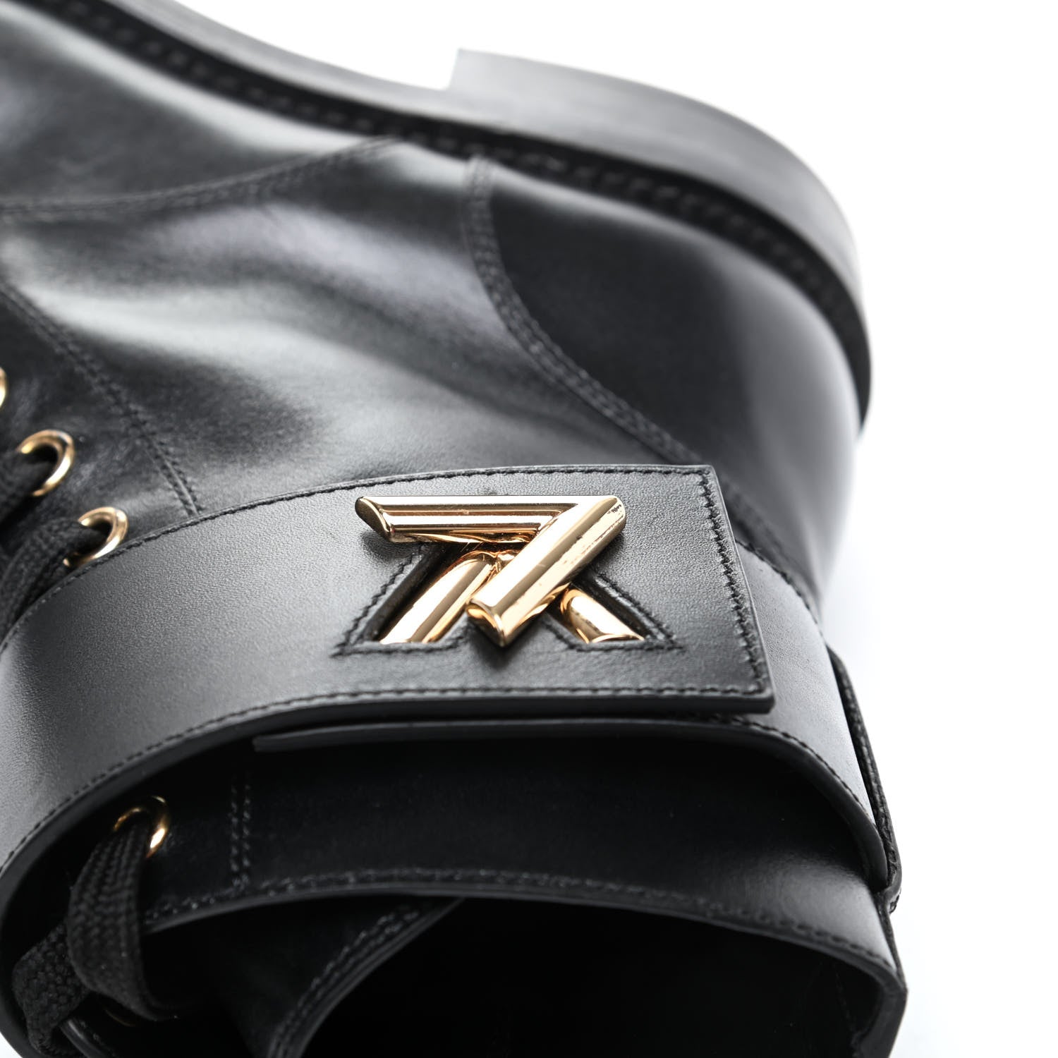 Louis Vuitton Calfskin Wonderland Ranger Boots 35 Black 9 of 9