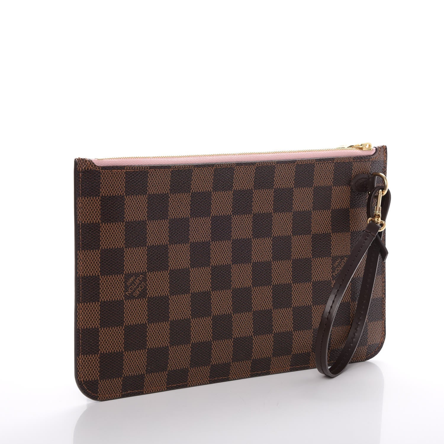 Louis Vuitton Damier Ebene Neverfull MM GM Pochette Rose Ballerine 3 of 8