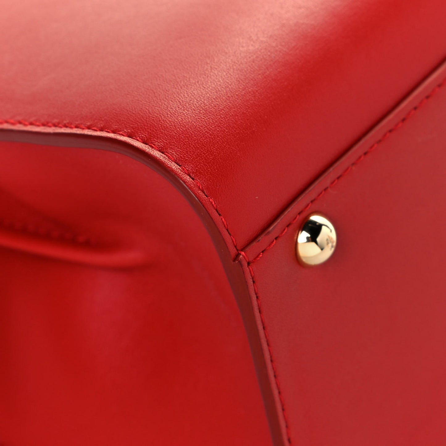 Box Calfskin Mini Brillant Satchel Red