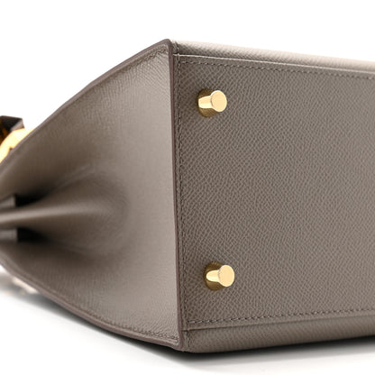 Hermes Epsom Kelly Sellier 28 Etain 9 of 11