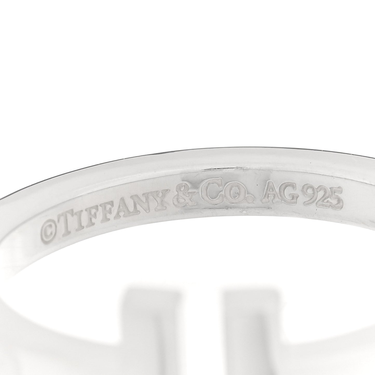 Sterling Silver T Square Ring 60 9