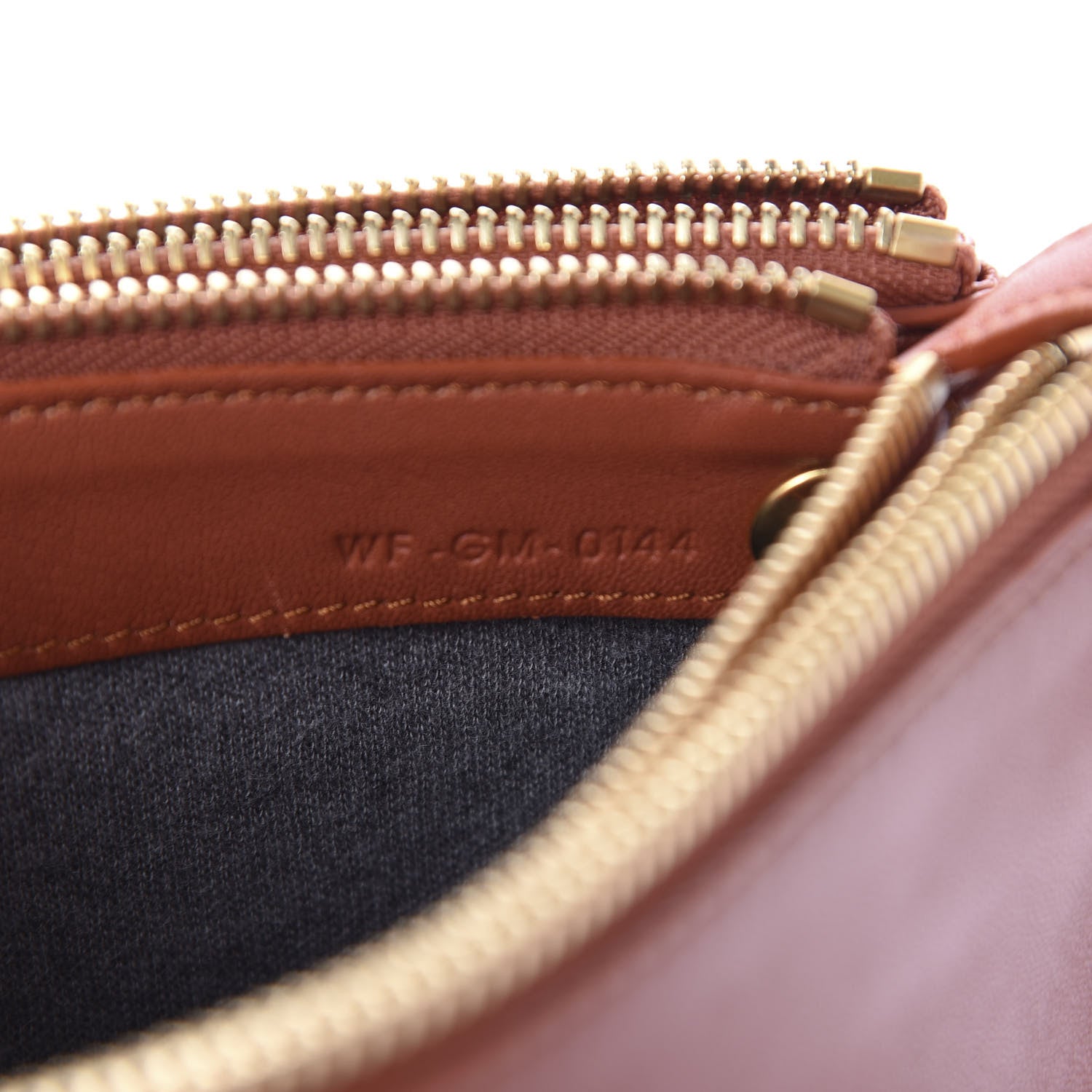 Celine Lambskin Small Trio Crossbody Bag Tan 9 of 10
