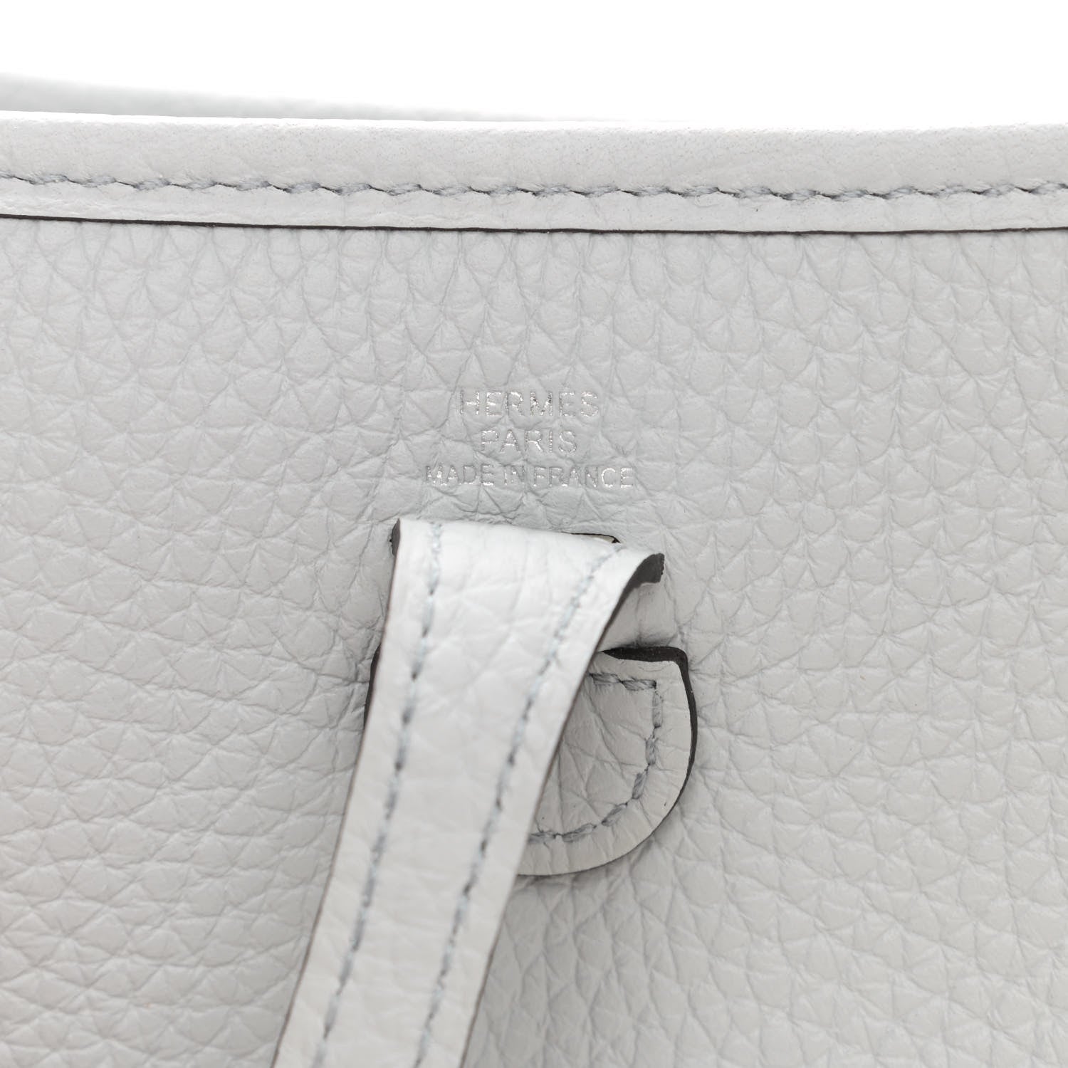 Hermes Taurillon Clemence Amazone Evelyne TPM Bleu Pale Nata 5 of 10