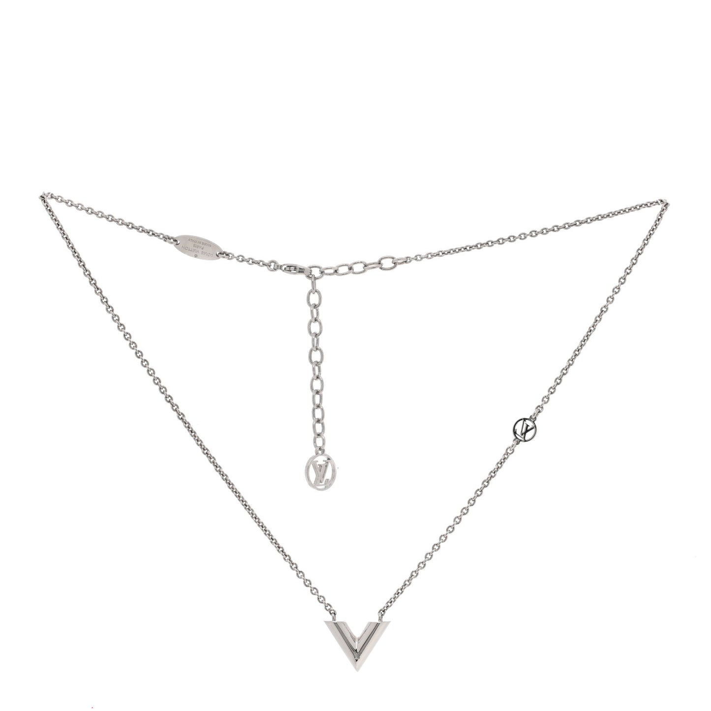 Metal Essential V Supple Necklace Silver