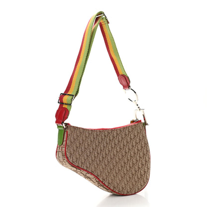 Christian Dior Monogram Rasta Saddle Pochette Beige 3 of 11
