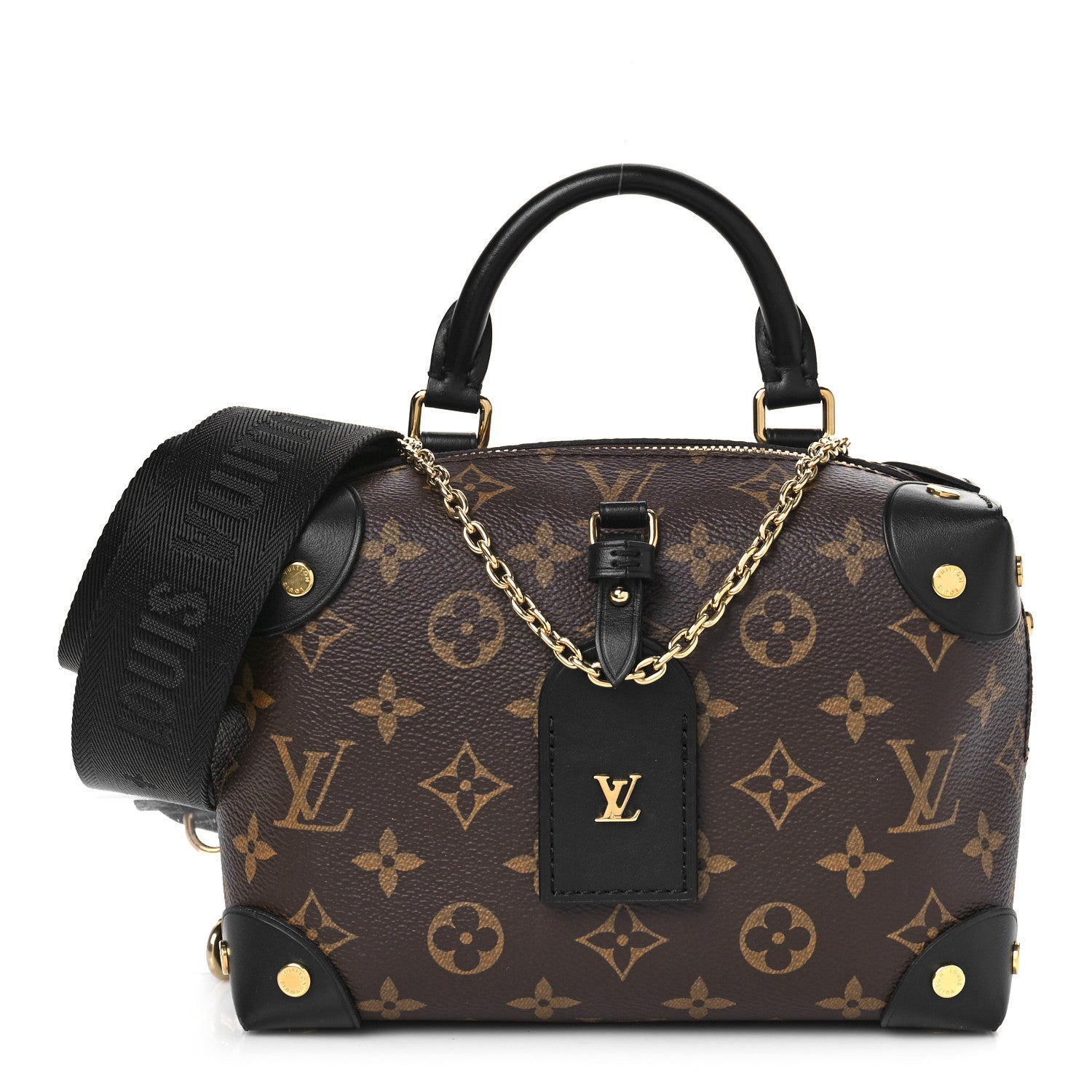 Louis Vuitton Monogram Petite Malle Souple Black 1 of 8