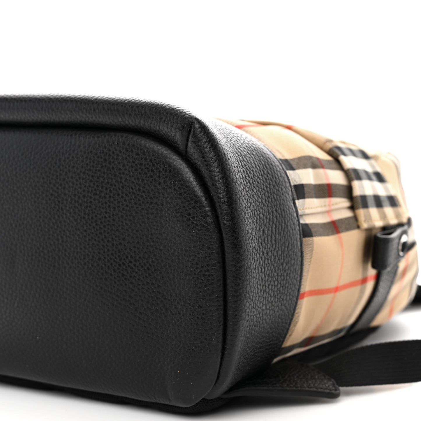 House Check Canvas Calfskin Small Nico Backpack Archive Beige