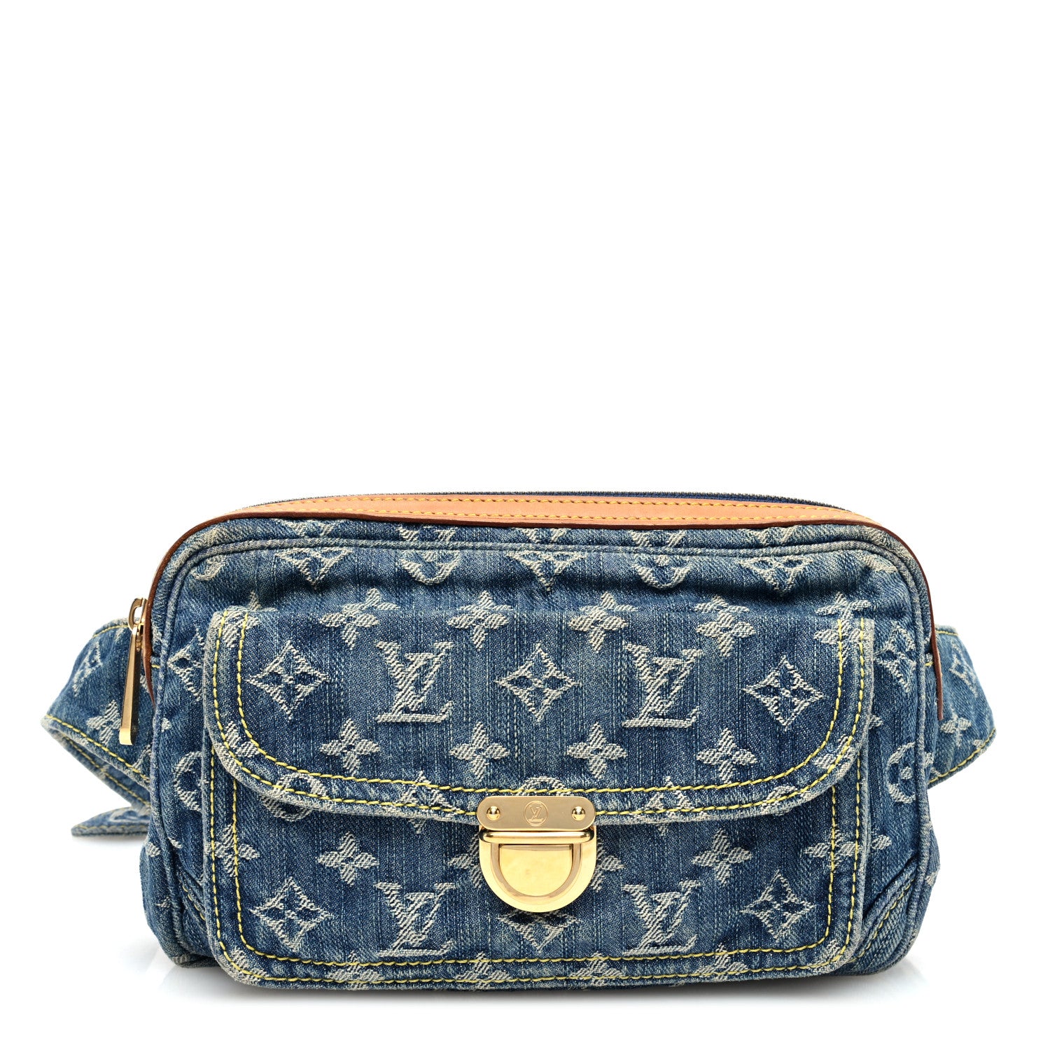 Louis Vuitton Monogram Denim Bum Bag Blue 1 of 9